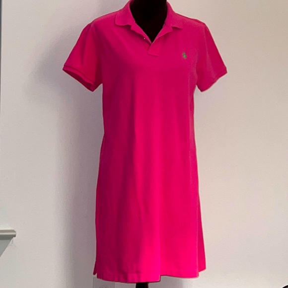 Ralph Lauren Dresses & Skirts - Ralph Lauren Sport cotton mesh Polo dress shirt sleeves Polo embroidered logo L